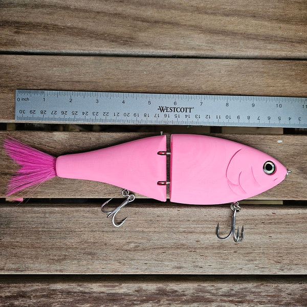 10-inch BUBBLEGUM Salt Stride Stride Baits 10-inch BUBBLEGUM Salt Stride Stride Baits
