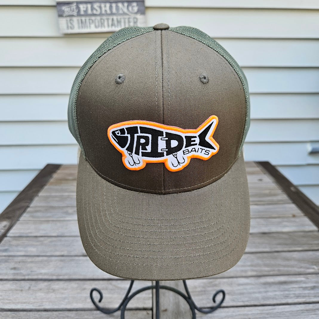 Stride Trucker Hat- DARK OLIVE GREEN