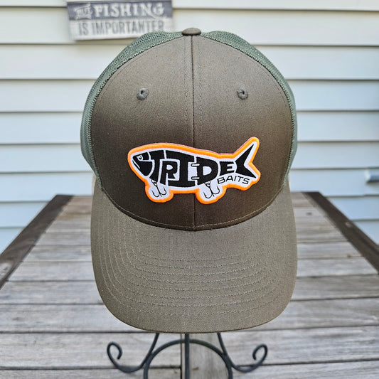Stride Trucker Hat- DARK OLIVE GREEN